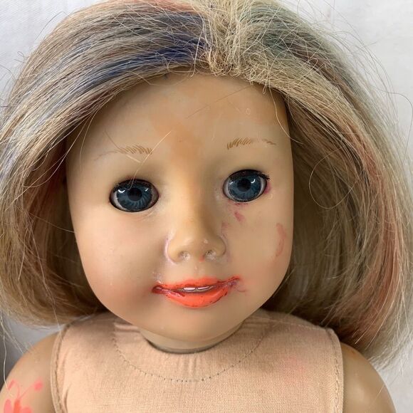 American Girl Dolls Lot of 2 for parts or repair/ As-Is Not Broken Blonde Brown - Picture 3 of 16